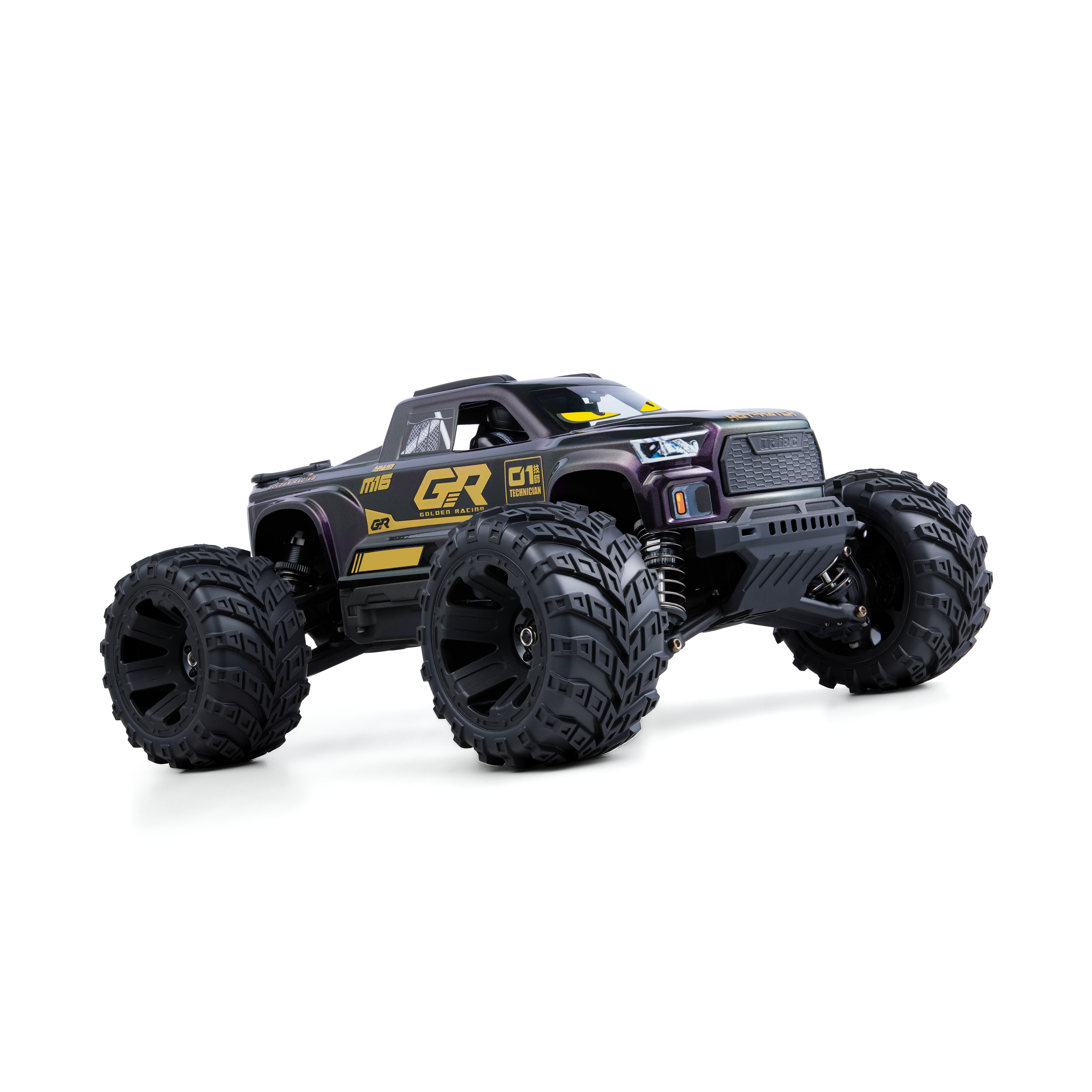 UD1610S 1/16 4X4 RC Monster Truck, RTR, 2S-3S Battery Compatible, 4700KV Brushless Motor